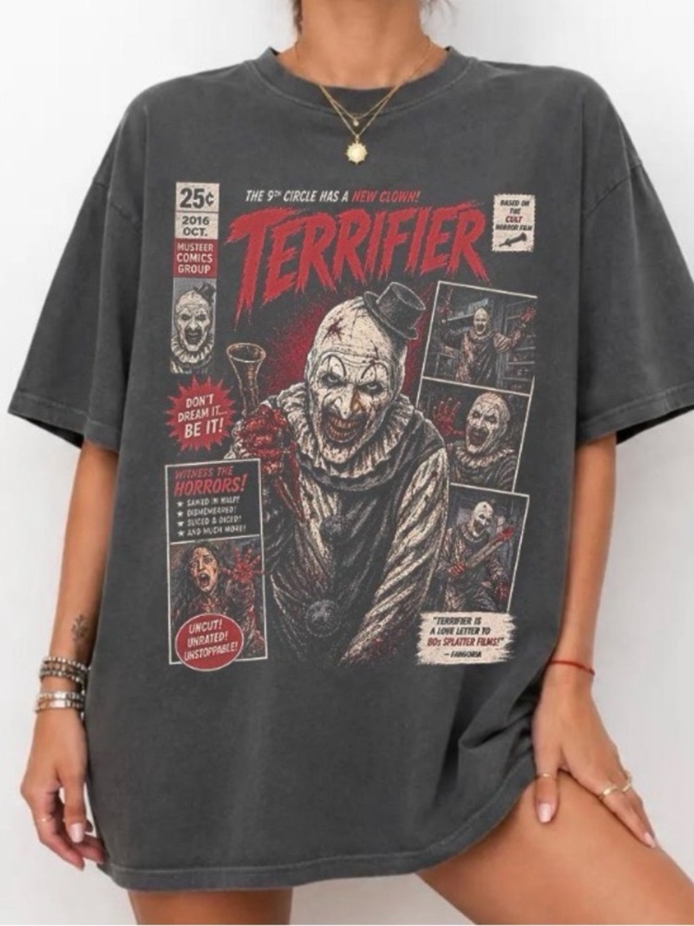 Terrifier Graphic Pepper Short-Sleeve Men's Shirt